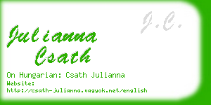 julianna csath business card